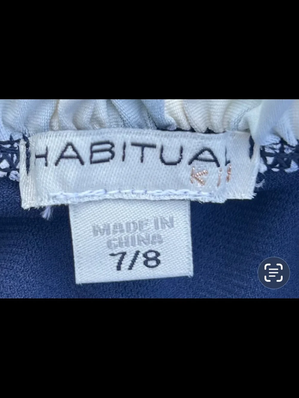 2 Pack! Habitual Girls 7/8 Two Piece Bathing Suits-Lilac/White, Navy Blue/White